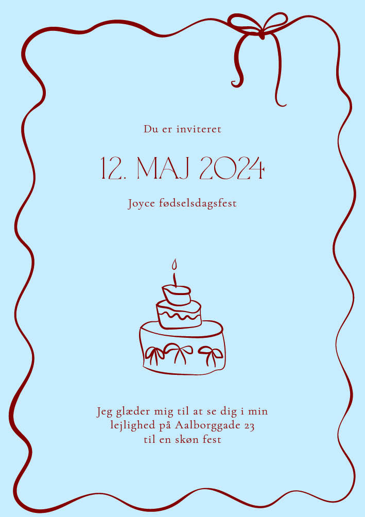 Teenagefødselsdag - Joyce Fødselsdag